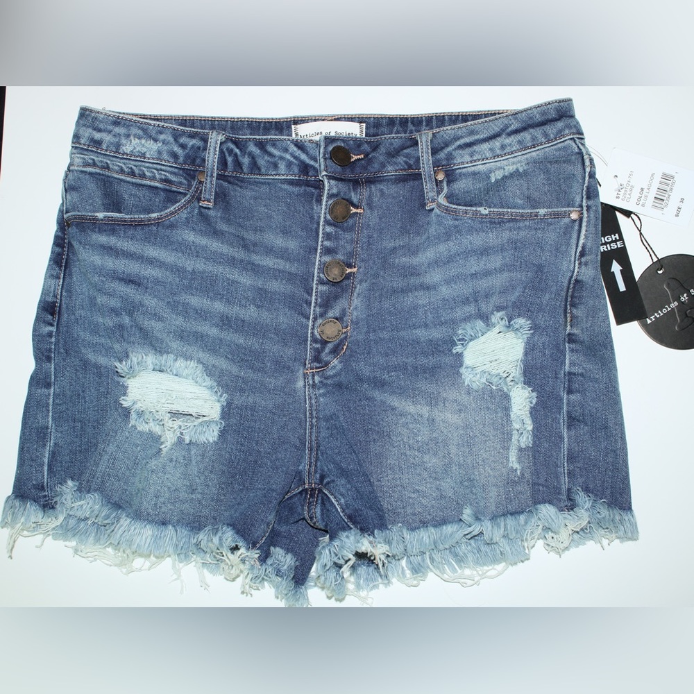 Articles of Society Claire Botton Fly High Rise Shorts